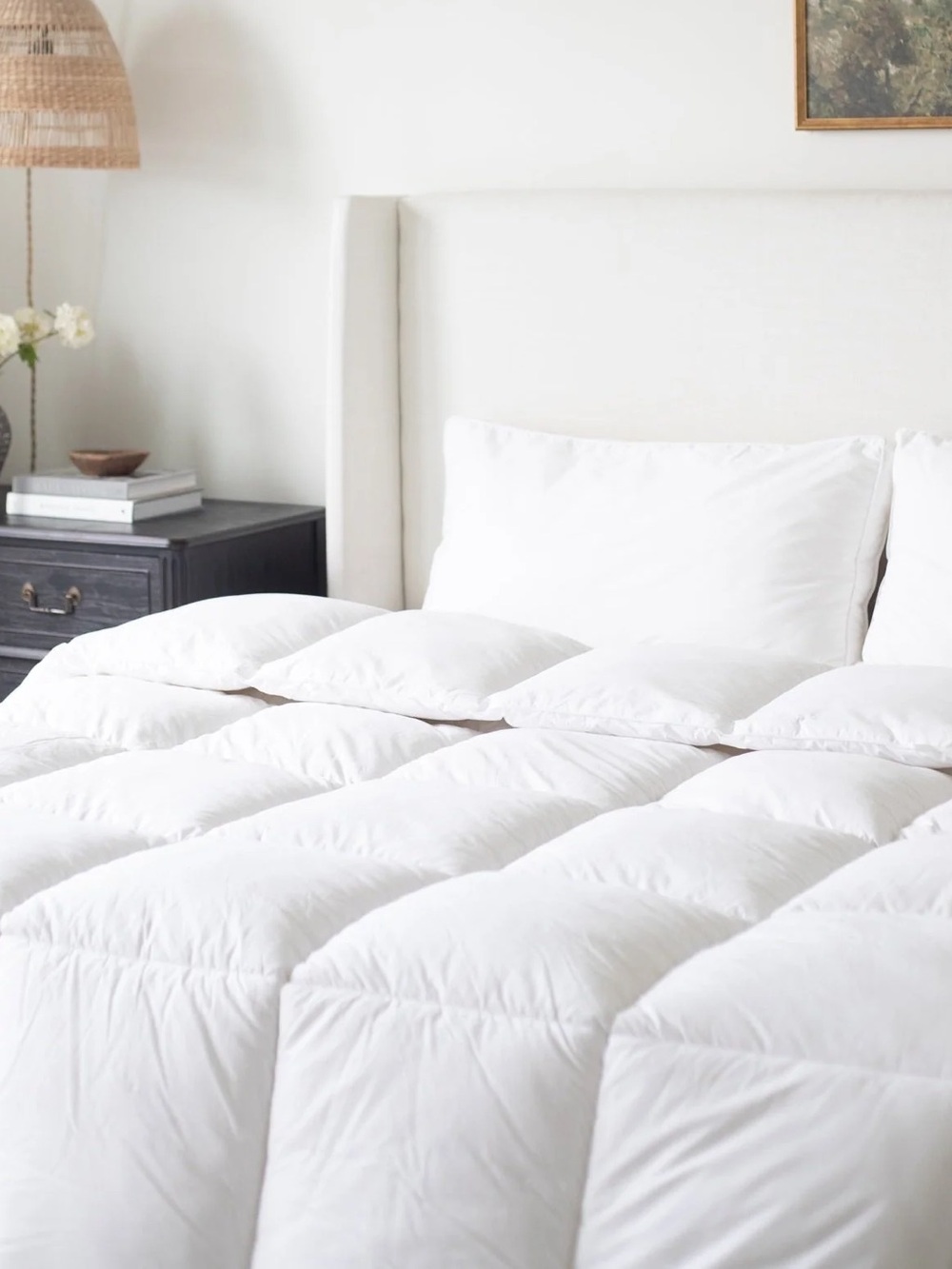 Plush White Luxury Down-Alternative Duvet Insert, Thick, Cozy KING, NEW 104 x 90